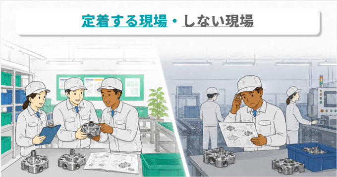 定着する現場しない現場